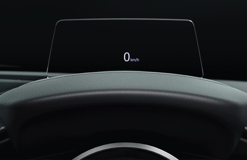 รีวิว ภายใน New Mazda 2 Minorchange 2023-2024 Interior Head-up Display
