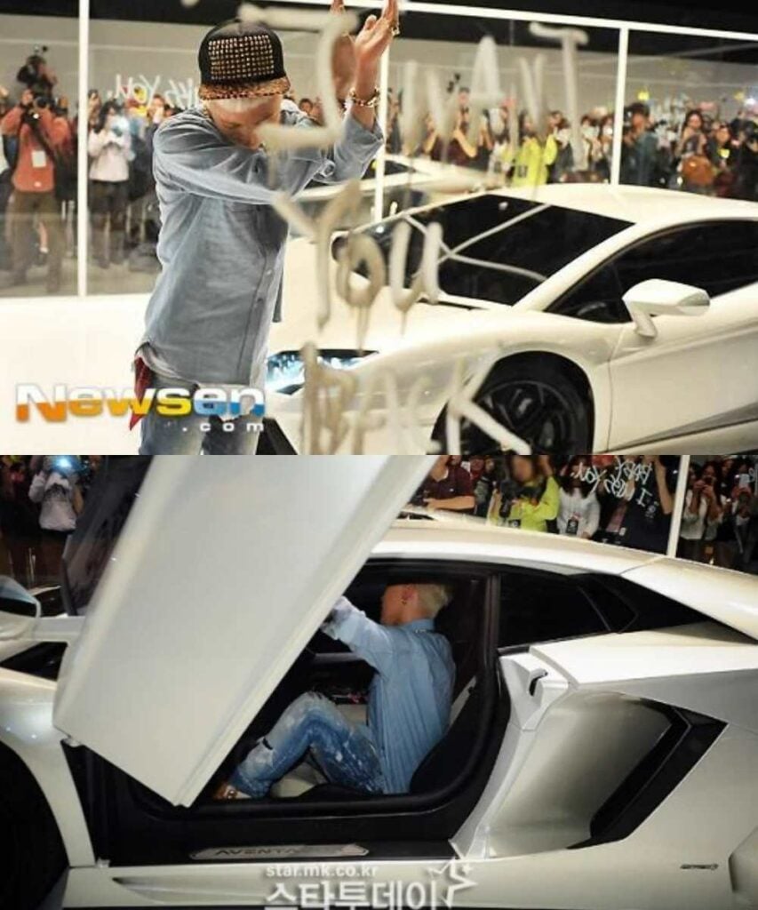 ดารา เกาหลี สุดติสต์ G-Dragon Big Bang Lamborghini Aventador LP-700-4