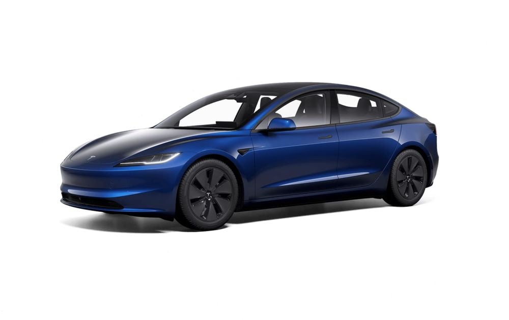 Tesla Model 3 2024 สีน้ำเงิน เทสล่า โมเดล สาม