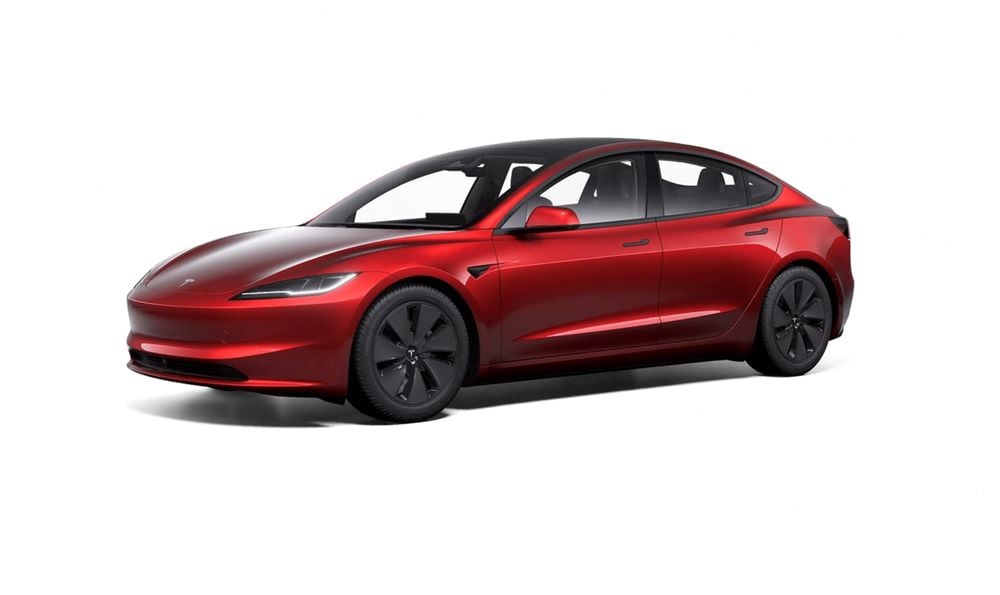 Tesla Model 3 2024 สีแดง เทสล่า โมเดล สาม