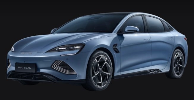 BYD Seal สี ตัวถัง 2023 ราคารถบีวายดี ซีล ผ่อน สเปค สีฟ้า Velocity Blue